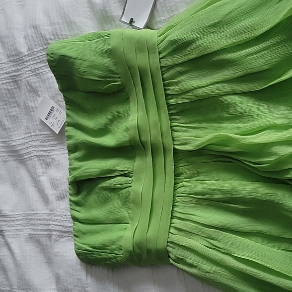 J. Crew Strapless Green Silk Dress Size 6 New With Tags - Picture 2 of 8